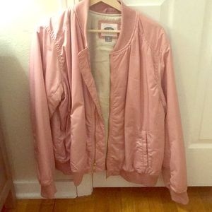 Rose pink bomber jacket
